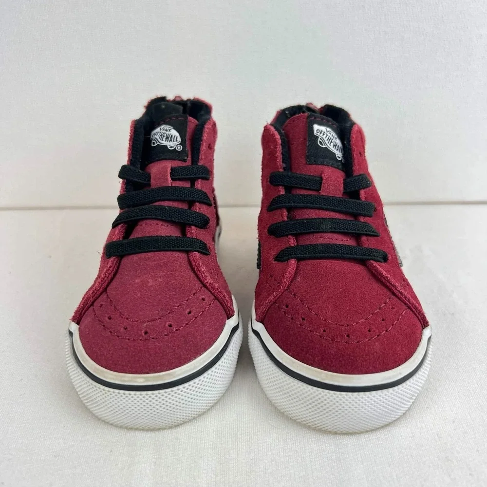 GUC Vans Sk8-Hi Skate Classic Shoe Baby Toddler Sneaker Black White Size 5